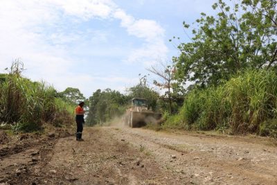 道路施工现场Road construction underway